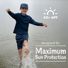 JAN & JUL Quick Dry Swim Shorts & Beach Shirt with Ruffle Sleeves for Girls(Uv Shirt: Dark Navy)