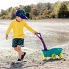 JAN & JUL Quick Dry Swim Shorts & Beach Shirt with Ruffle Sleeves for Girls(Uv Shirt: Mango)