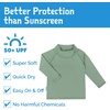 JAN & JUL Quick Dry Swim Shorts & Beach Shirt with Ruffle Sleeves for Girls(Uv Shirt: Sage Green)