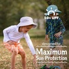 JAN & JUL Quick Dry Swim Shorts & Beach Shirt with Ruffle Sleeves for Girls(Uv Shirt: White)