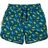 JAN & JUL Quick Dry Swim Shorts & Beach Shirt with Ruffle Sleeves for Girls(Swim Shorts: Dinoland)