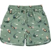 JAN & JUL Quick Dry Swim Shorts & Beach Shirt with Ruffle Sleeves for Girls(Swim Shorts: Otter)