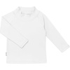 JAN & JUL Quick Dry Swim Shorts & Beach Shirt with Ruffle Sleeves for Girls(Uv Shirt: White)
